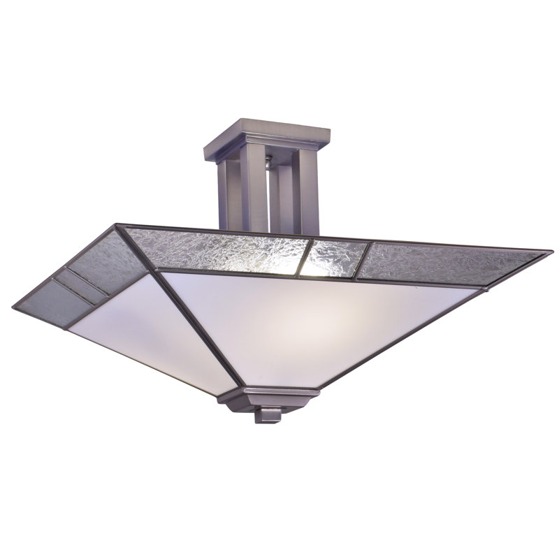 Berardi Glass Semi Flush Mount