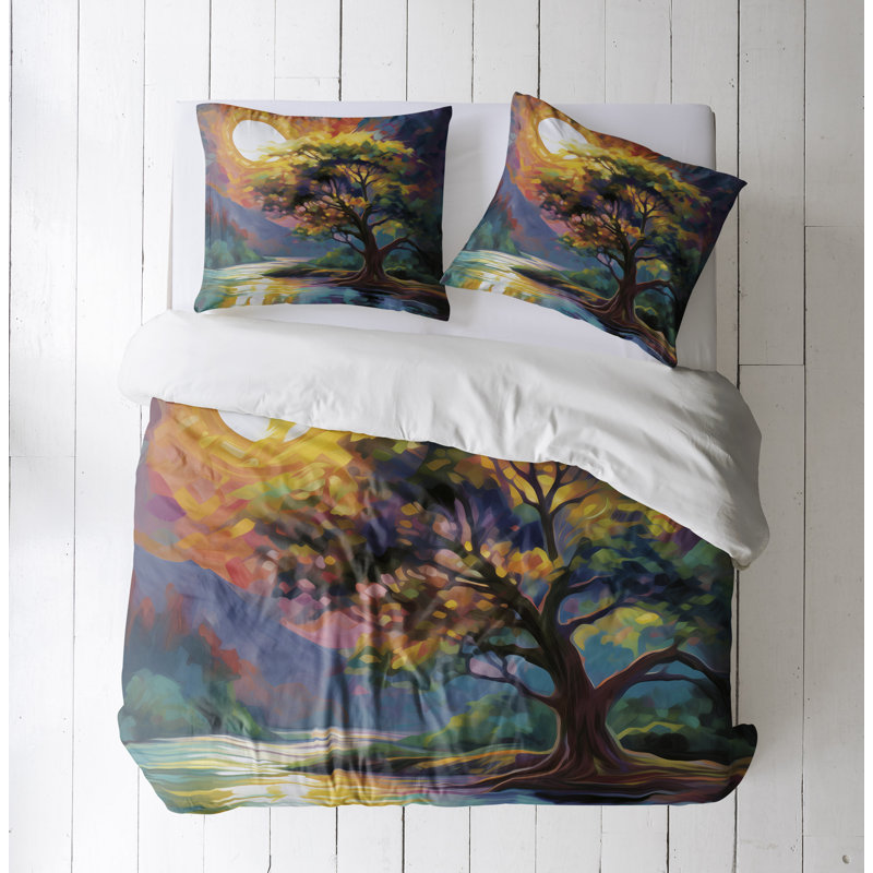 Abstract Duvet Cover, King Duvet Cover + 2 King Shams