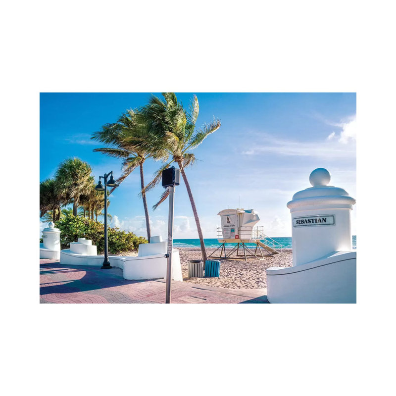 Fort Lauderdale Beach Morning by Susanne Kremer - Wrapped Canvas Gallery-Wrapped Canvas Giclée, 20.32 cm H x 30.48 cm W