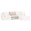 Fauteuil modulaire en tissu Daley