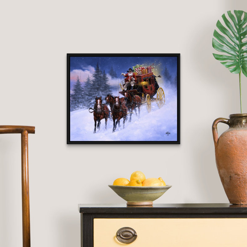 Reproduction d’art sur toile, "nick’s Express" par Jack sorde, Cadre noir, H 18 po x l 22 po x P 1,75 po