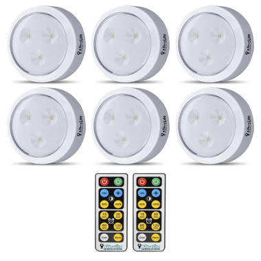 Wireless Led Puck Lights With Remote Control,battery Powered