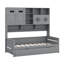 Lit plateforme avec lit gigogne simple, armoire et tablette tout-en-un-107330297-107330296