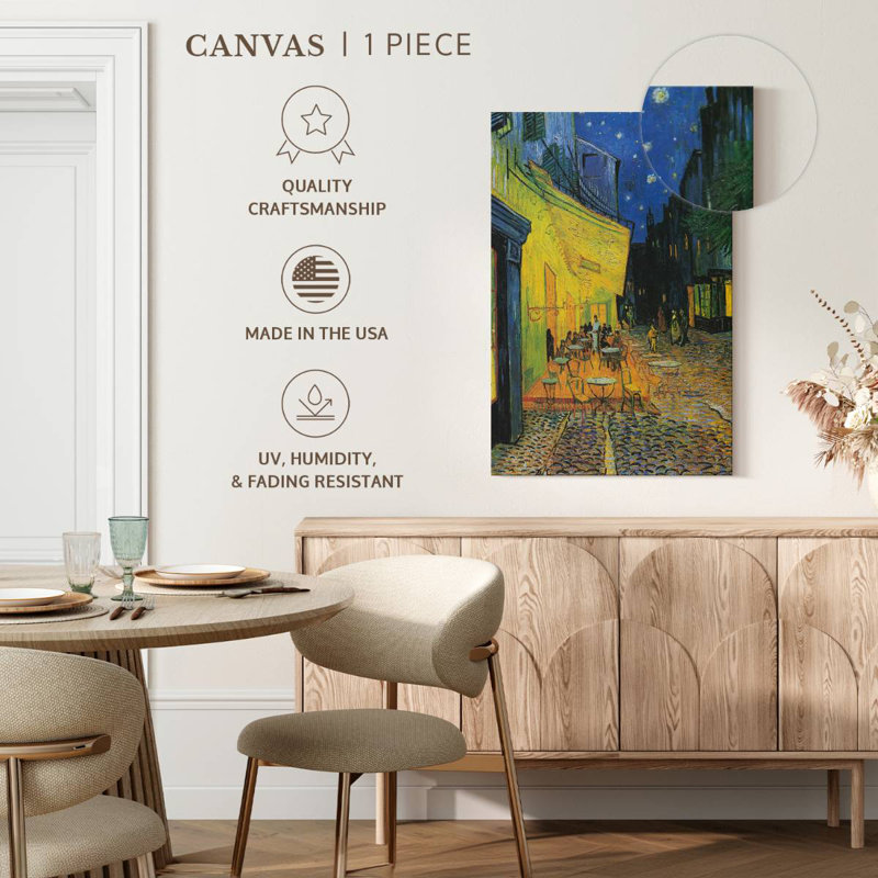 Sireci Cafe Terrace At Night, 24" H x 16" W