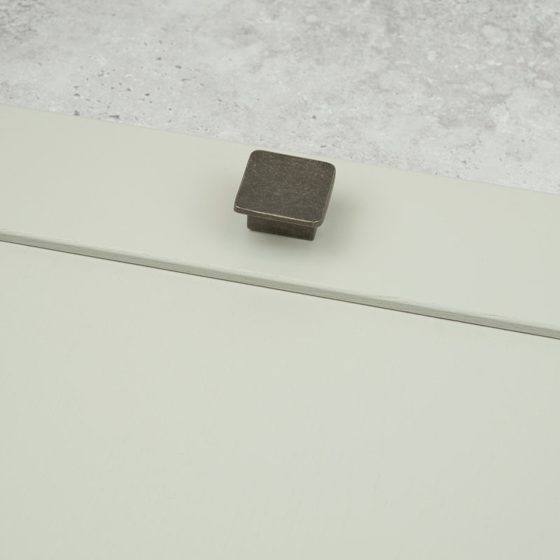 32mm Antique Pewter Square Knob