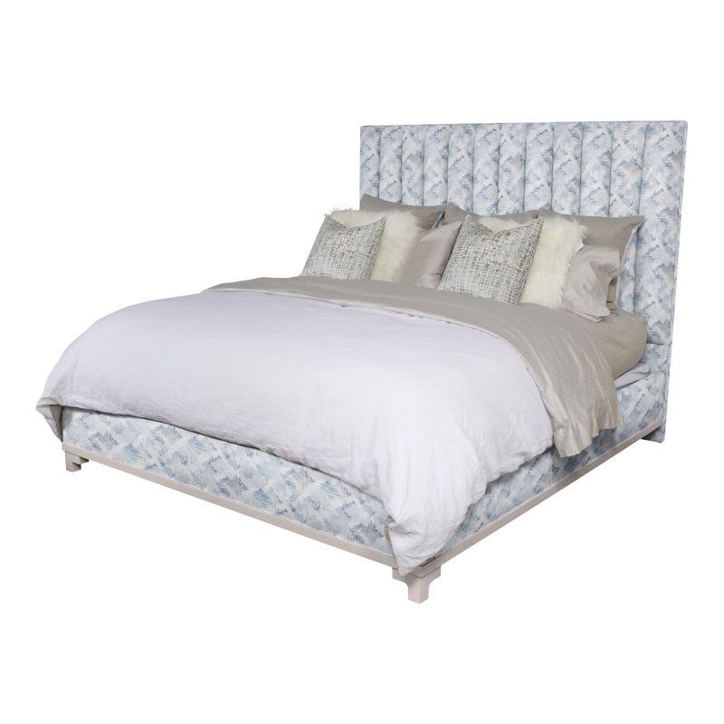 Jemma Upholstered Bed, King, Worthy Snow, Dove Gray