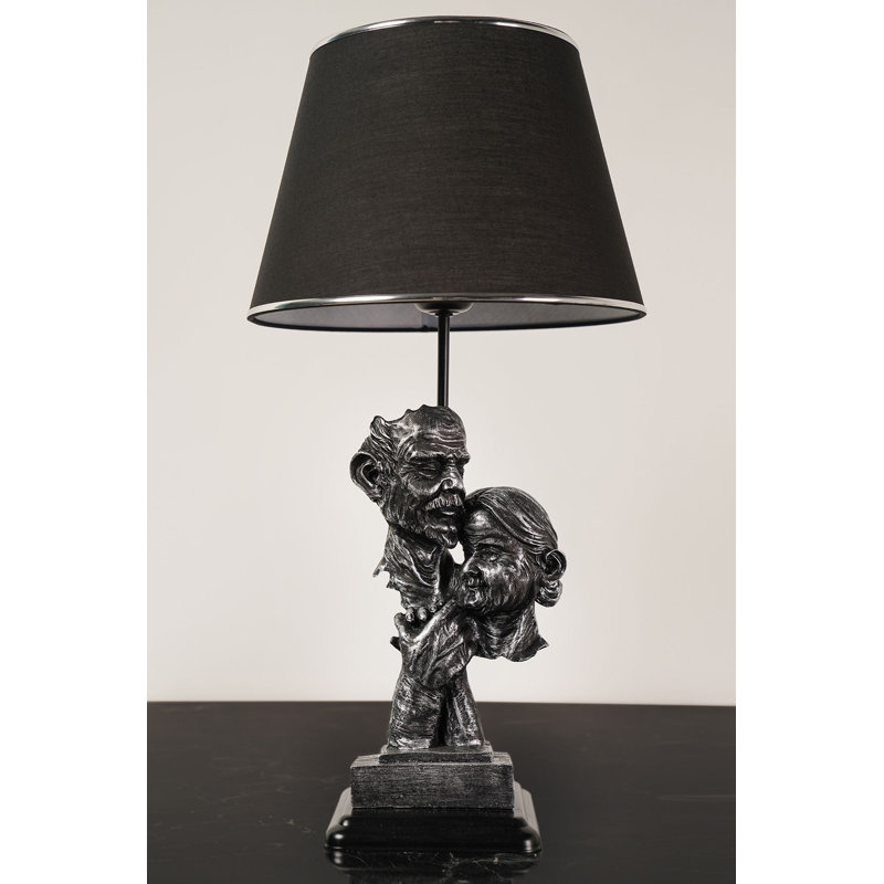 Lampe de table en métal robesonia, Argent