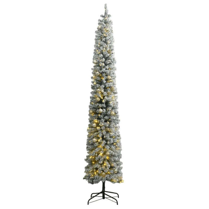 Lighted Artificial Christmas Tree - Stand Included, 8.9' H