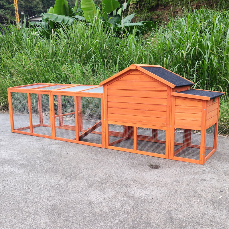 Outstanding Wooden Pet House with Multiple Functionalities for Outdoor Use, Brown