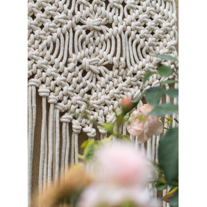 Tapisserie en coton avec tringle incluse