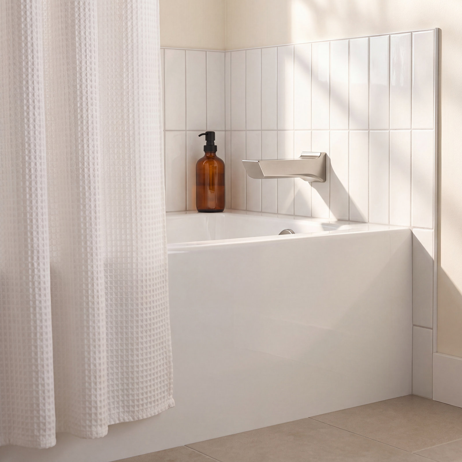 Pivotal® Wall-Mounted Tub Spout, Stainless Steel