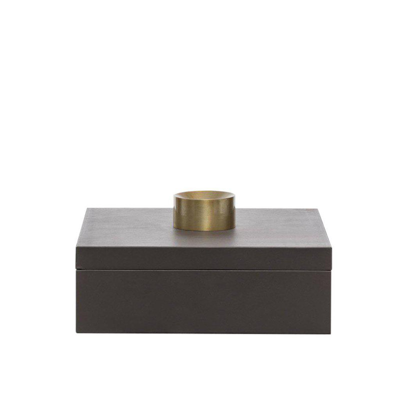 Boîte à bijoux en cuir - solution de rangement élégante, Grand, Crème