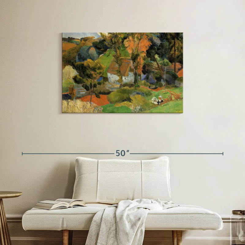 Paysage d'Alvord à Pont-Aven, H 24 po x l 36 po