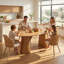 Ensemble de 4 chaises de salle à manger rembourrées Modern Boho-255363991