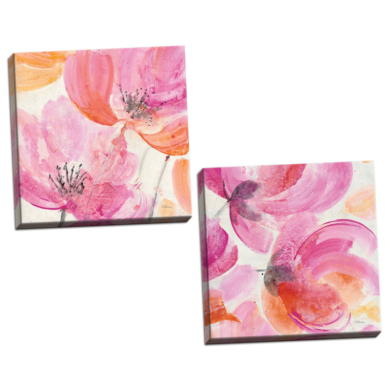 « joyeux i & ii crop », ensemble de 2 reproductions d’art en acrylique, Toile tendue, H 16 po x l 16 po x P 0,75 po