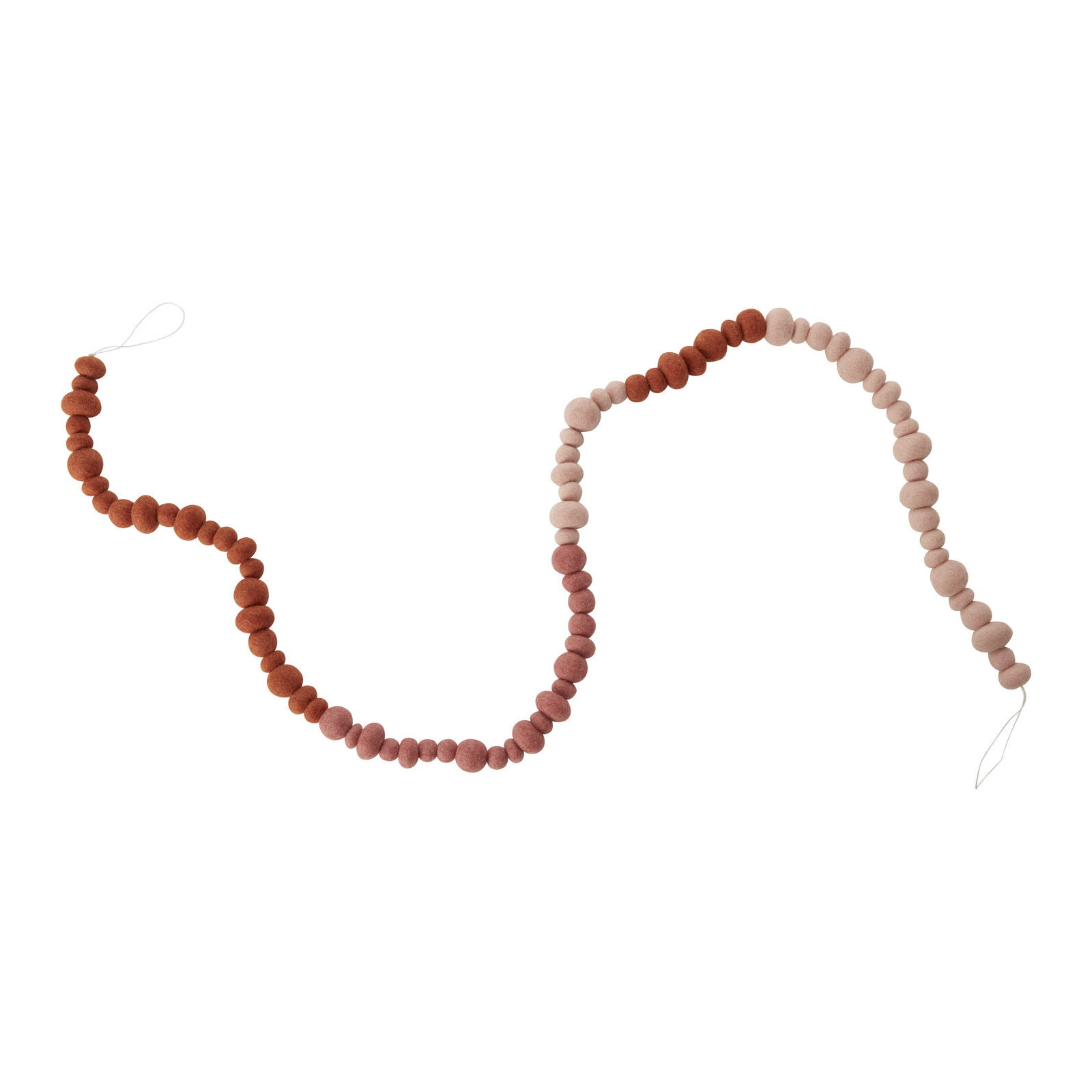 68'' in. Faux Garland, Red/White