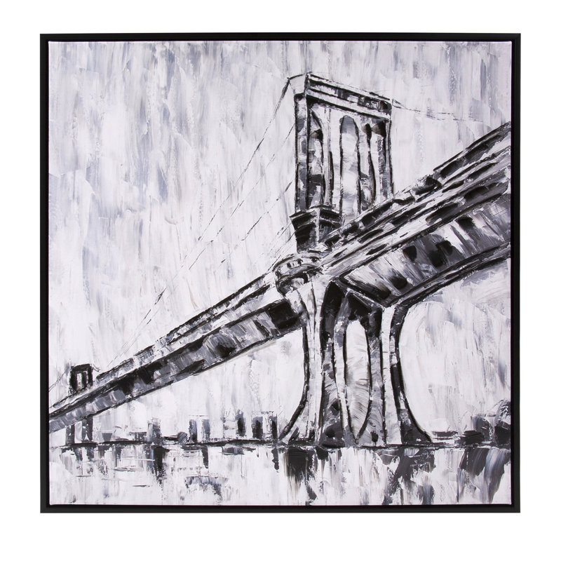 «Triborough Bridge», art mural sur toile flottante, peinture sur toile