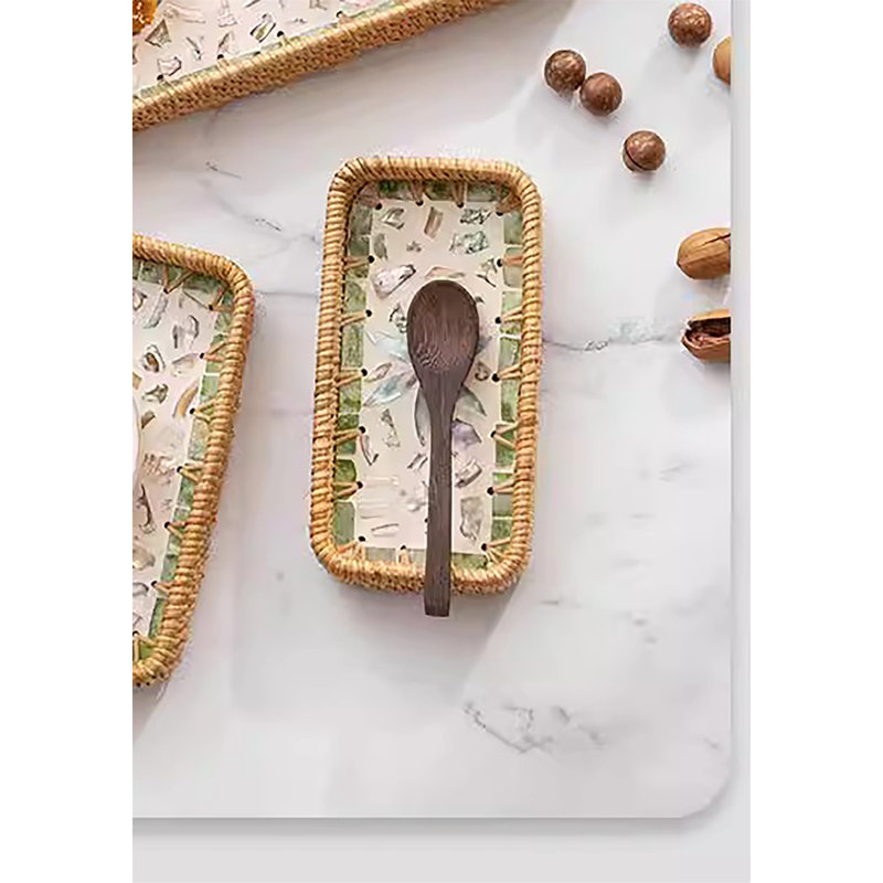 Aryannah Wood Tray, 1.38" H x 7.87" W x 4.13" D