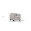  White Genuine Leather Arm Chair