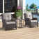 Schutt Wicker 2 - Person Patio Conversation Sets with Cushions