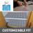 Premium Luxury Shelf & Drawer Liner, Thick Cushioned Fabric, Absorbent, Waterproof, Slip-Resistant, Non-Adhesive, Liners for Kitchen Cabinets, Cupboards (Indigo Grey) (12”x59”) (USA Made)-98796515-101170186