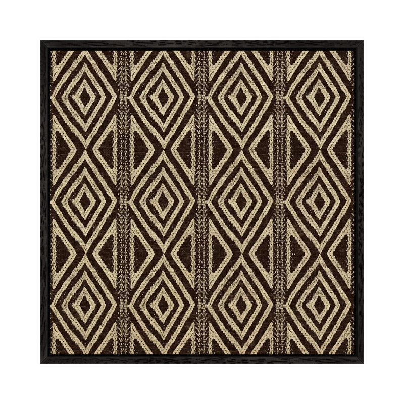 African Wild Pattern III by Wild Apple Portfolio - Gallery-Wrapped Canvas Giclée on Canvas, Black Floater Framed