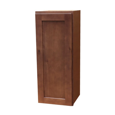 Rustic Walnut Shaker Style wall cabinet