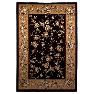 Tapis noir / beige Daine