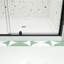 Porte de douche noire matte avec pivot pivotant - 44-48 "x 71", verre trempé 1/4 ", poignée en acier inoxydable, fermeture magnétique, conception à fuites, facile à assembler H 71" noir, fuite de 6 mm, installation réversible-124961218