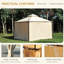 Pavillon de jardin d'extérieur en fer avec rideaux d'intimité en acier avec rideaux d'intimité