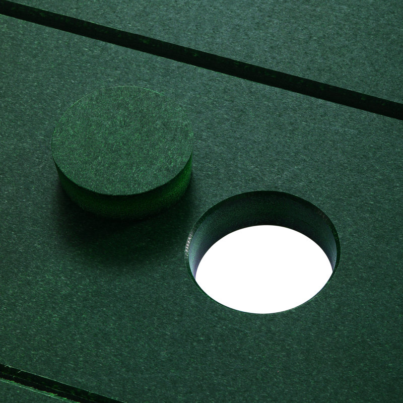 Ensemble repas d'extérieur 7 pièces 7 pièces, Vert