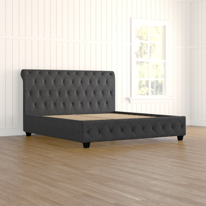Richardson Upholstered Sleigh Bed, Full