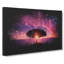 Lone Tree Beneath A Purple Sunset - Wrapped Canvas-56643069