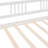 Twin Size Daybed Wood Bed With Twin Size Trundle,White