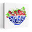 Art mural abstrait bol de fraises-1899046903