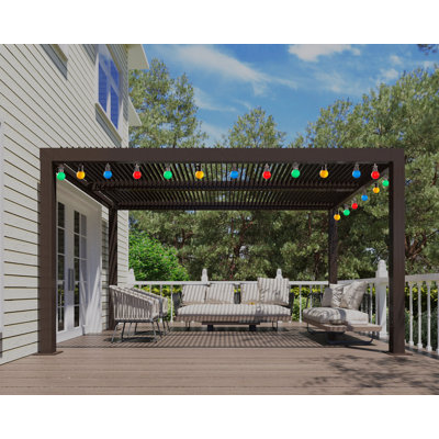 14 Ft. W x 11 Ft. D Aluminum Pergola
