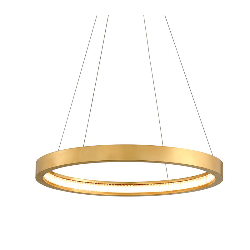 Jasmine Integrated LED Chandelier, 114" H x 56" W x 56" D, Gold Leaf
