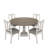 Tannen 4 - Person Pedestal Dining Set