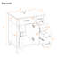 Meuble-lavabo de 30 po avec lavabo en céramique, armoire de rangement moderne avec portes à fermeture douce, tiroir profond et tiroir standard, meuble-lavabo élégant pour les petites salles de bain-133144831