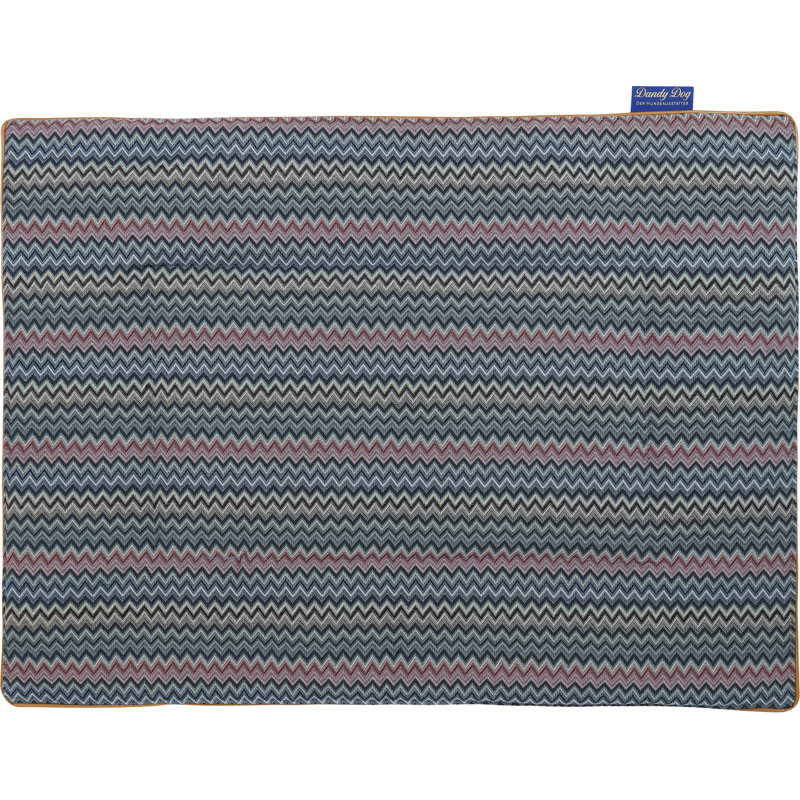 Zik Zak Cotton Blend Fabric Pet Blanket, Dark Blue, 80cm L x 60cm W
