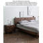 Table de chevet haut de gamme en bois massif, luxueuse chambre à coucher, commode tridimensionnelle