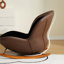 Chaise berçante moderne rembourrée