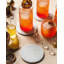 Laurel Marble Round Coaster Set With Holder