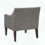 Fauteuil d'appoint contemporain capitonné avec tissu texturé