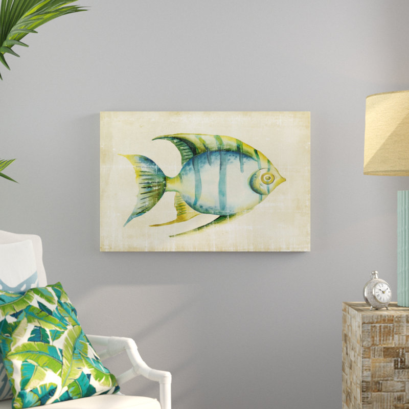 Aquarium Fish I by Chariklia Zarris - Painting Print, 61cm H x 91cm W, Wrapped Canvas