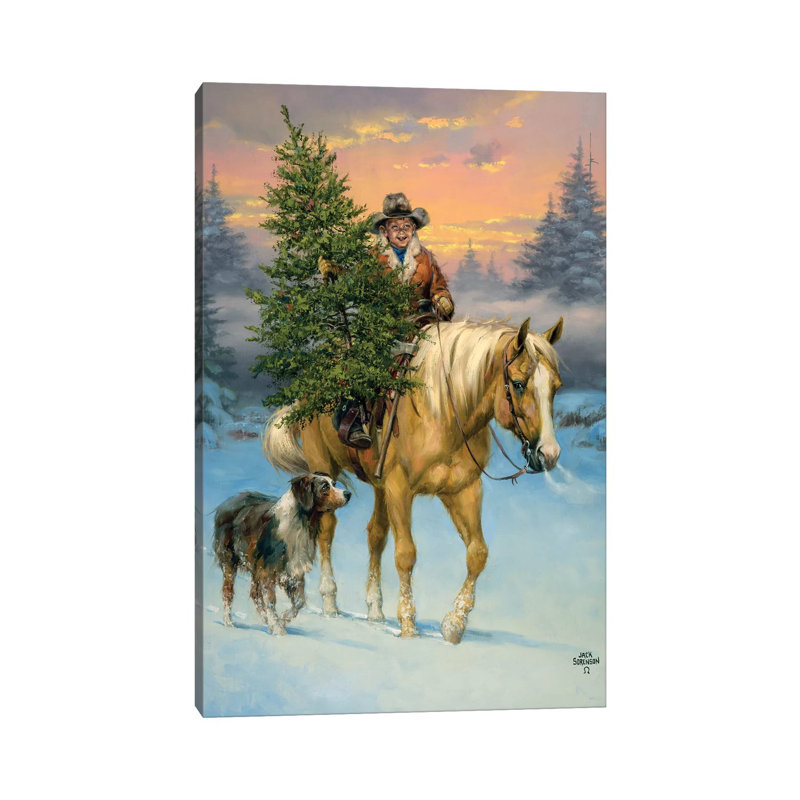 «The Family Tree» par Jack Sorenson - reproduction d'art sur toile tendue, H 18 po x l 12 po x 1,5 po