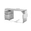 Bureau d'écriture rectangulaire avec rangement Lux-956862978