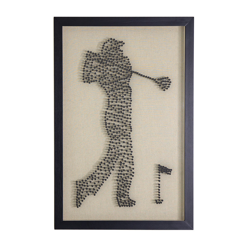 Golfer Shadow Box - Wall Art