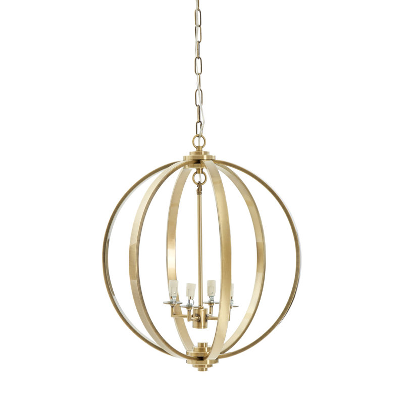 Santos 4 - Light Sphere Chandelier, Brass