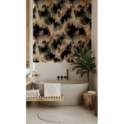 Papier peint abstrait taupe